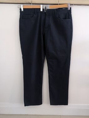 ENGLISH LAUNDRY | Men's Navy Soft Cotton Twill Blend Straight Leg 5-Pocket Jeans